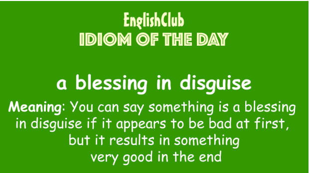  [영어] A blessing in disguise를 아시나요..