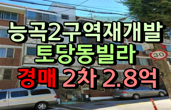  덕양구빌라경매 능곡2재개발 개나리빌라