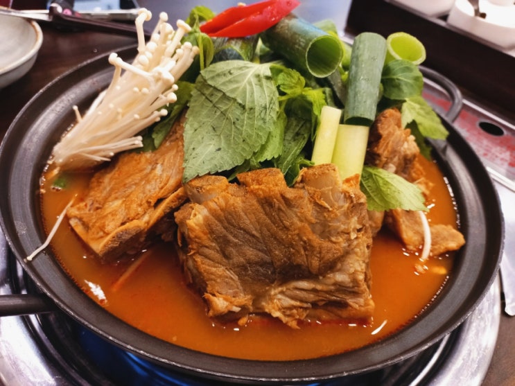  굴포천역맛집 인천삼산동맛집 홍백감자탕