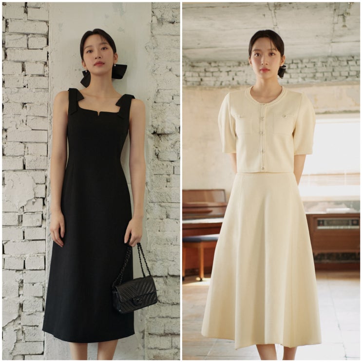  온앤온 여름 원피스 자켓 코디 |문가영 옷 데일리룩 화보 패션 정보!