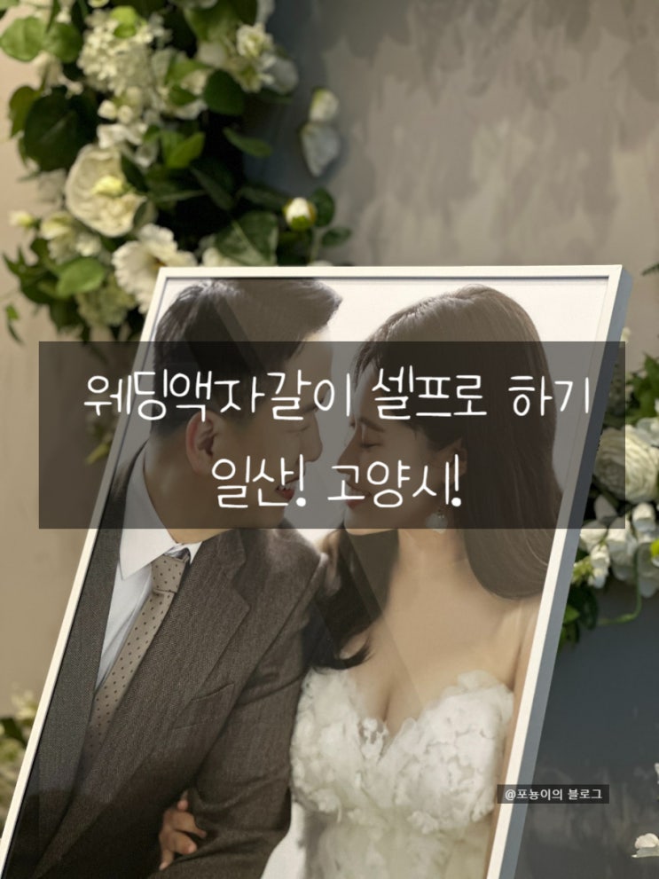  [웨딩액자갈이] 일산 웨딩액자교체 내돈내산 셀프 저렴하게 가격공개!