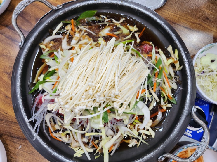  [경북의성] 손님 많았던 수정골맑은한우 의성마늘불고기전골, 돌솥비빔밥