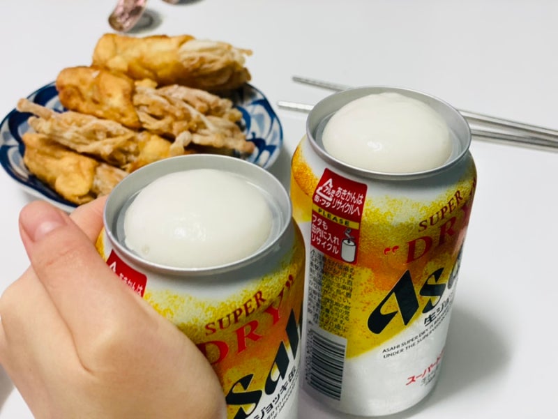 거품이 몽글몽글 너무 부드러운아사히 캔 생맥주 “아사히 슈퍼 드라이 생맥주”