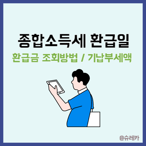  종합소득세 환급일 _ 환급금 조회 방법 기납부세액 뜻 마이너스?