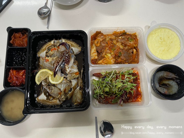  꽃게가 본점, 배달 간장게장 양념게장 제육볶음, 게가 너무 싱싱하다