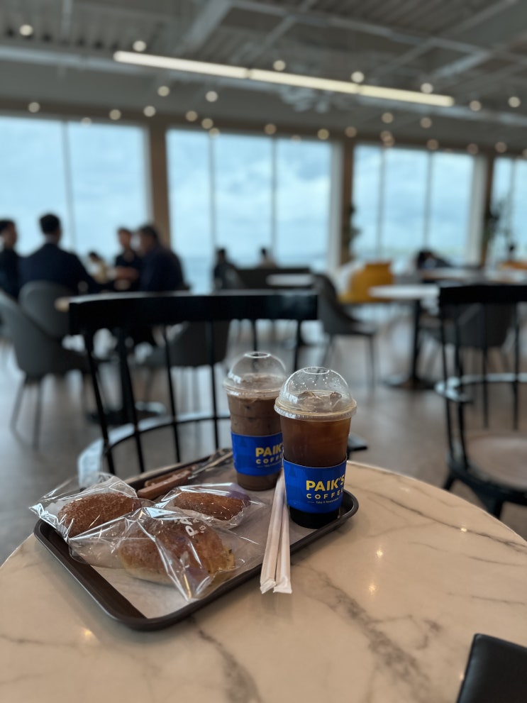  [제주공항 바다 카페] 내돈내산 빽다방 최고의 가성비 오션뷰 까페추천! 그리고 도두반점 백종원 거리수준!!