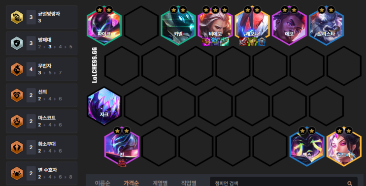  전략적 팀 전투 롤토체스 시즌 8.5 괴물 습격 심장을 멈추는 자 비에고 덱 공략 템트리
