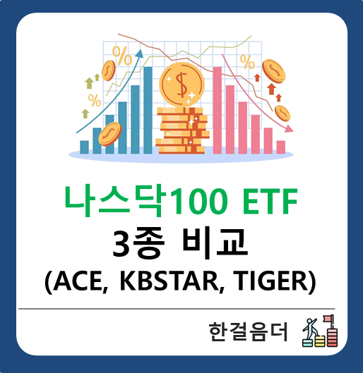  미국 나스닥100 국내 ETF 3종 비교 ACE KBSTAR TIGER