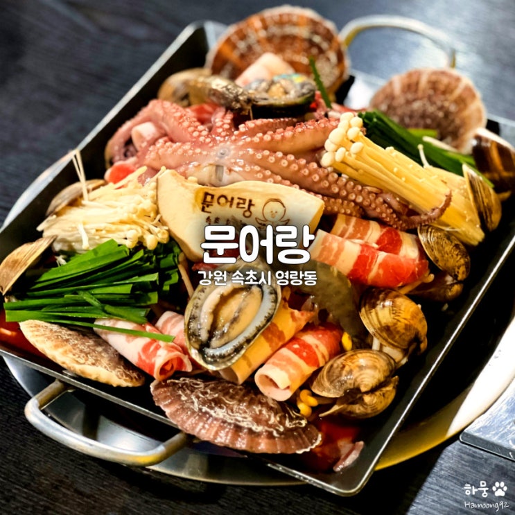  속초 맛집 추천 문어랑 등대해수욕장 평점4.8 꽃발문어삼합
