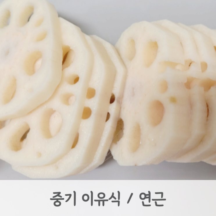  [중기이유식] 연근큐브 만드는 방법 (연근 토핑, 토핑이유식, 베이비무브)