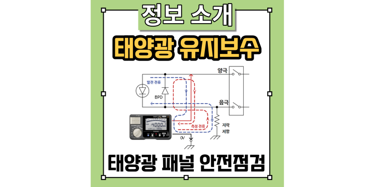 태양광 패널, 설비의 안전에 관한 점검 - 절연저항 측정, 바이패스 다이오드 시험, 스트링 전류 측정