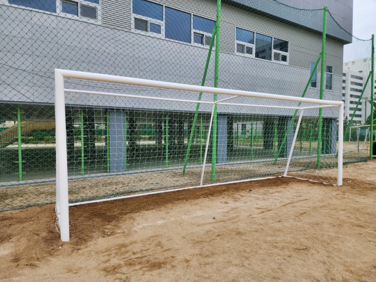  [날개스포츠] 군포금정중학교 축구골대 도색, 축구골대 페인트 작업