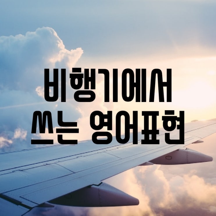  비행기에서 자주 쓰는 영어표현 (기내식/담요/음료 요청 등)