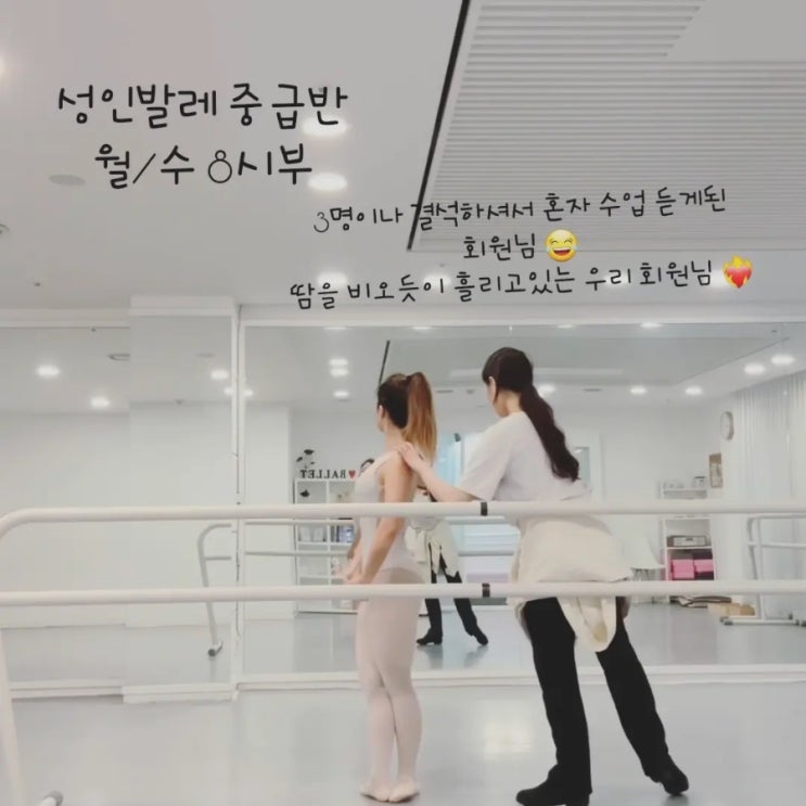  [문정동발레-비바발레] 성인중급반 《월/수 오후8시부》