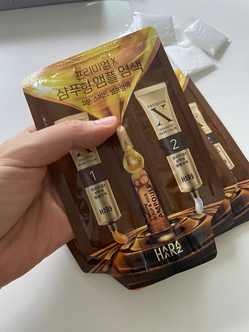 새치염색약 하라즈 팽현숙염색약 (샴푸형 흰머리염색)