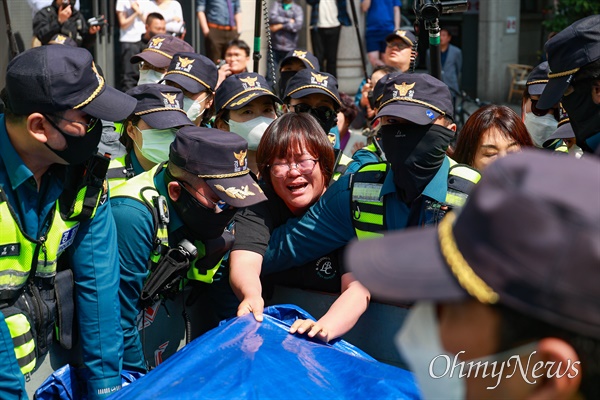 <b>이태원참사</b> 집회 관련 경찰의 과잉대응을 규탄한다