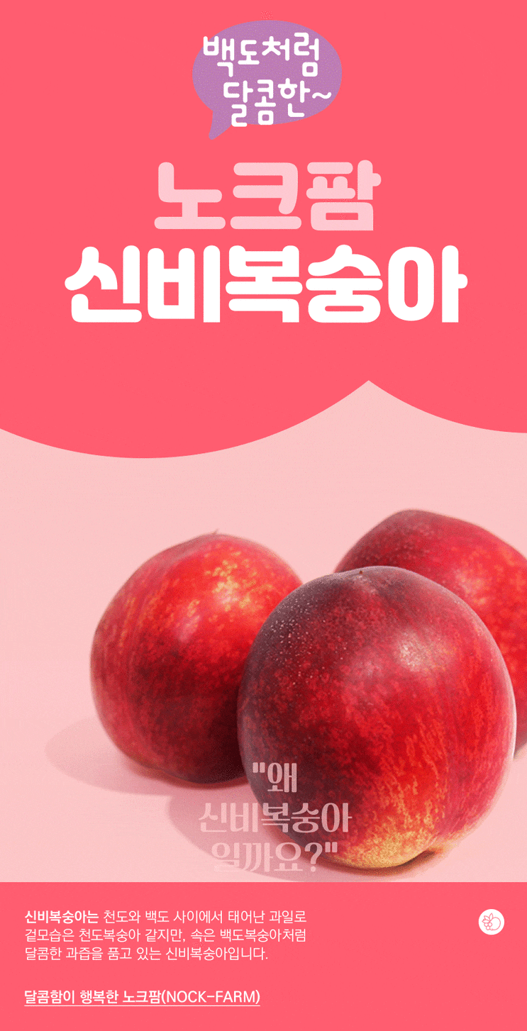  안먹어본 사람은 있어도 한번만 먹어본 사람이 없는 노크팜 신비복숭아 예약판매중!