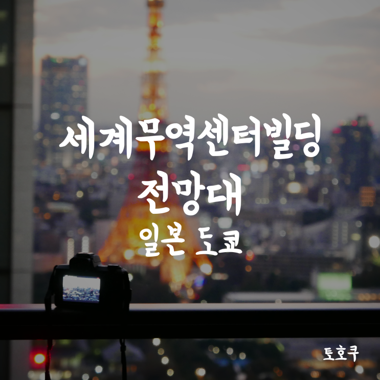  [도쿄 야경/도쿄 전망대] 아는 사람만 가는 도쿄 세계무역센터빌딩 전망대