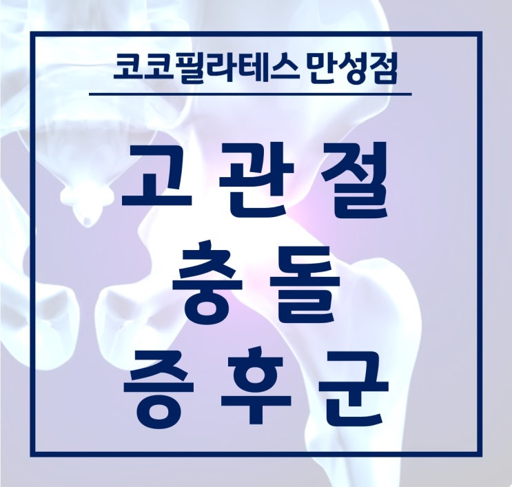  고관절이 찝히고 소리가 나요?! 전주 고관절 충돌 증후군 코코 필라테스 만성점