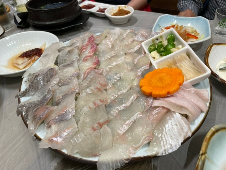  경북 * 구미 : 산호횟집 송정점, 스끼다시 반찬 많이 나오는 횟집, 메뉴 반찬 가격 등등