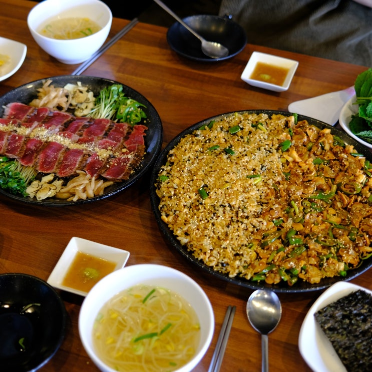  강릉 맛집 콩새야 : 꼬막 비빔밥 그리고 한우 타다끼