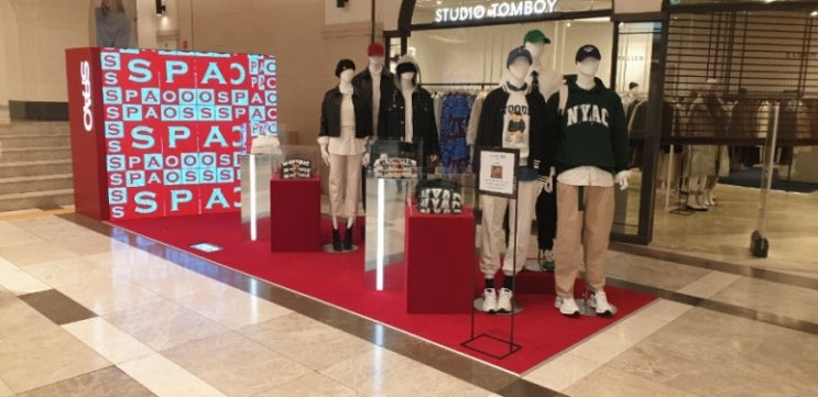  [렌탈솔루션]강남 신세계 백화점 SPAO 신규오픈 행사장 전광판 설치