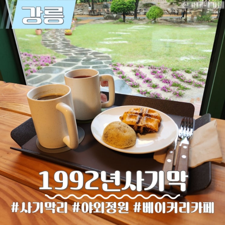 강릉 카페 1992년 사기막 야외정원이 예쁜 베이커리 카페