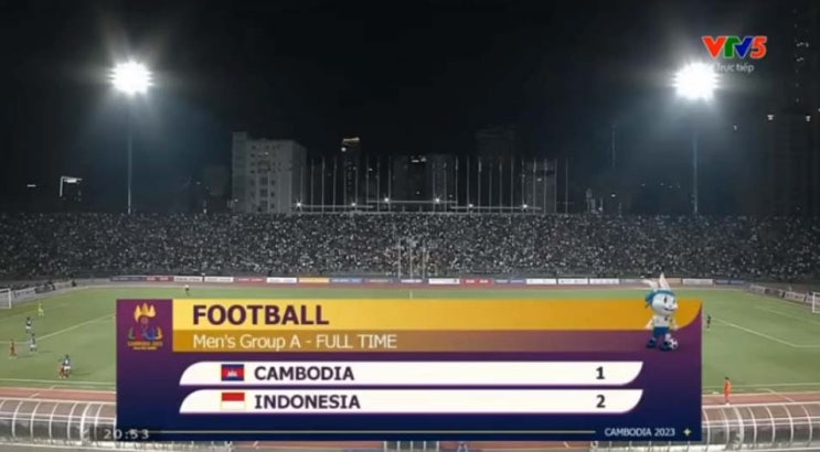 동남아시안게임(SEA Games) 축구 A조 4차전 캄보디아 vs 인도네시아