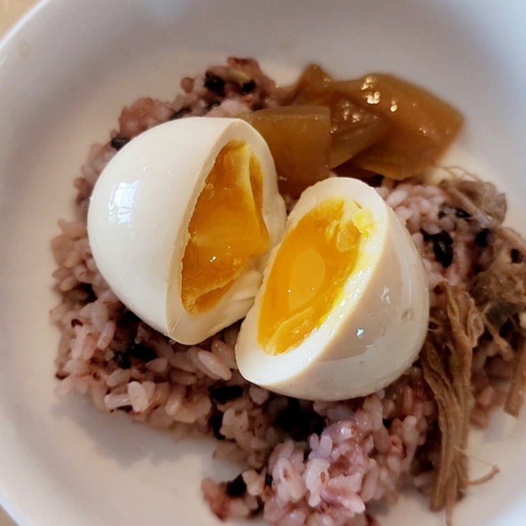  아지타마고 만들기 레시피 with 버섯 양파장아찌