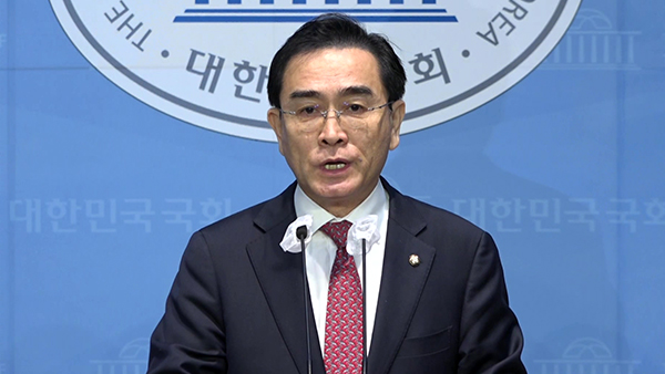  태영호 "최고의원 전격 사임" 국민의힘