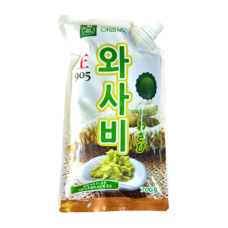  이엔 905 생와사비 700g 깔끔 깊은 풍미 사시미 초밥 스시 양념 소스 999 움트리 대용