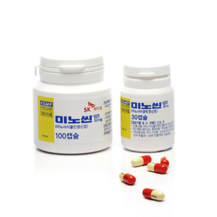미노씬캡슐 50mg, 먹기 전 알아야할 내용들 간단정리(효능/복용법/부작용/주의사항) 미노씬캡슐 50mg, 먹기 전 알아야할 내용들 간단정리(효능/복용법/부작용/주의사항)