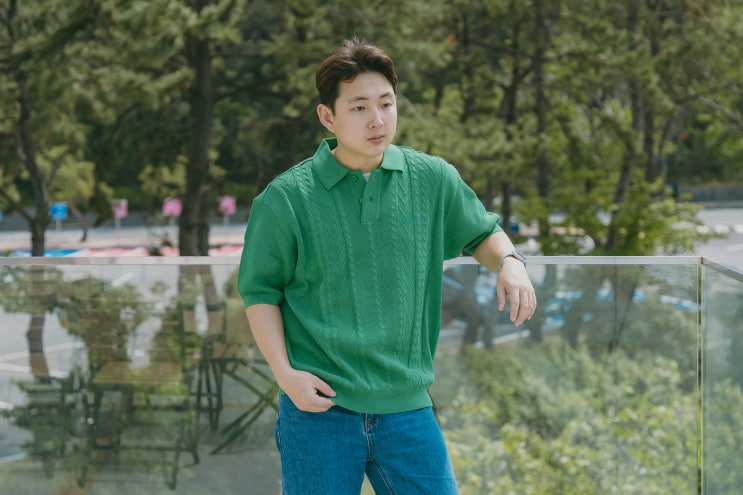  후회하지 않는 여름코디 남자 옷 추천 (커버낫 케이블 반팔 니트 카라티)