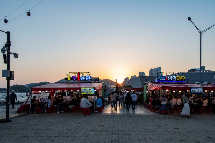 여수여행 낭만포차거리, 돌문어상회 문어삼합