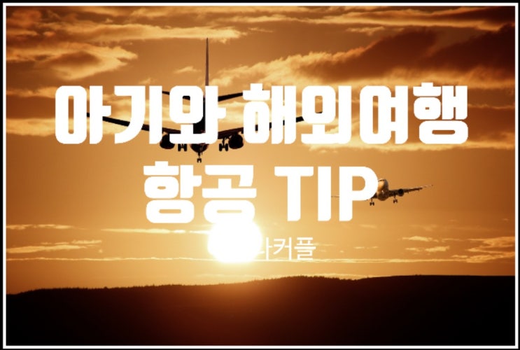  돌아기 해외여행 준비물 항공권 가격 및 수화물 등 예약팁