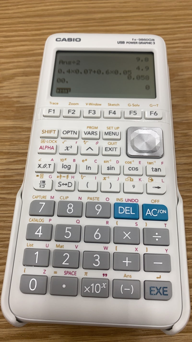 공학용계산기 카시오 fx-9860 g3 / AC셋팅법