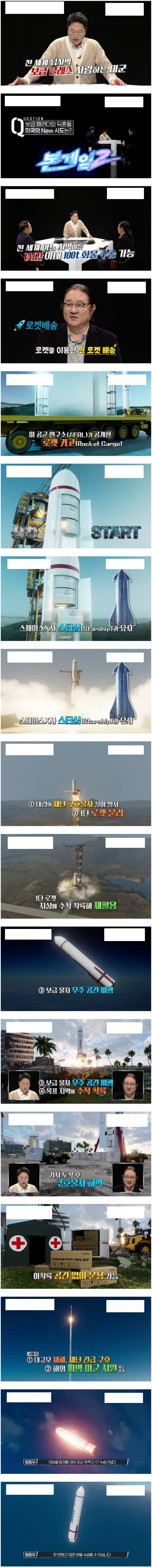  보급의 신개념 패러다임 미국이 연구중인 새로운 보급 방법 우주 로켓 배송 로켓 카고