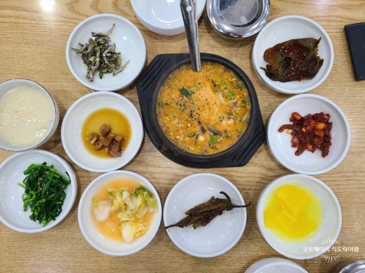  강릉 청국장 맛집 동화가든 휴일 아침 주차장 웨이팅은 필수