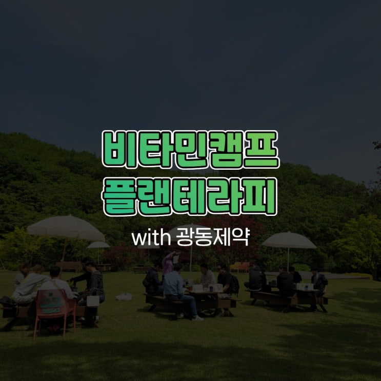 비타민캠프 플랜테라피 with 광동제약