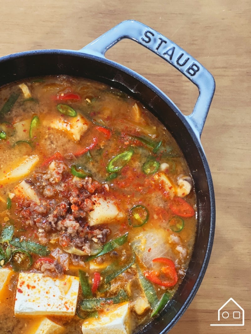 한우 스지 된장찌개 만들기 소고기 된장국 레시피 스지요리 : 네이버 블로그