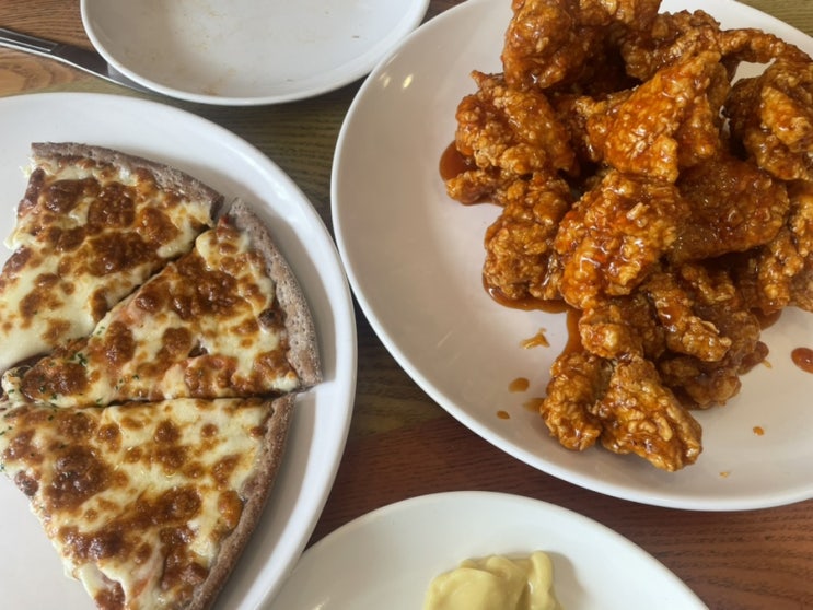  만수동 피자 치킨 맛집 : 일일치킨&피자 만수점 , 배달가능 , 숭덕여고 맛집