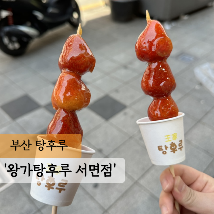 최강의 길거리 간식 왕가탕후루 서면점 포장, 배달 후기