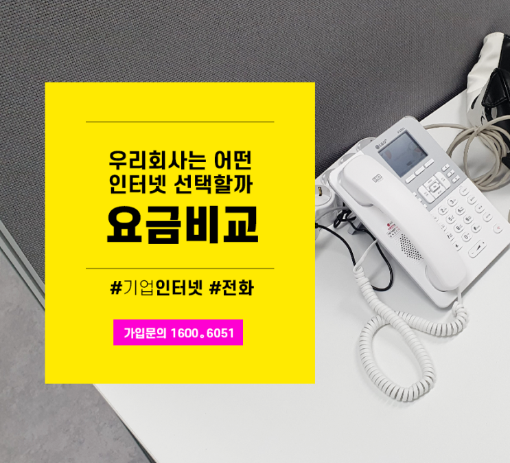  LG유플러스 기업인터넷, 전화 설치 요금 및 혜택 비교