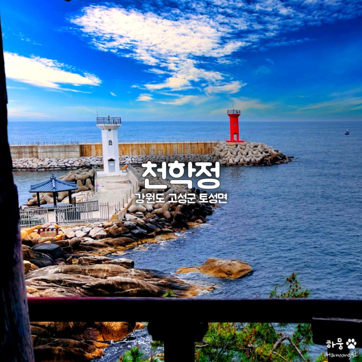  강원도 고성8경 천학정, 기암절벽 동해 일출명소