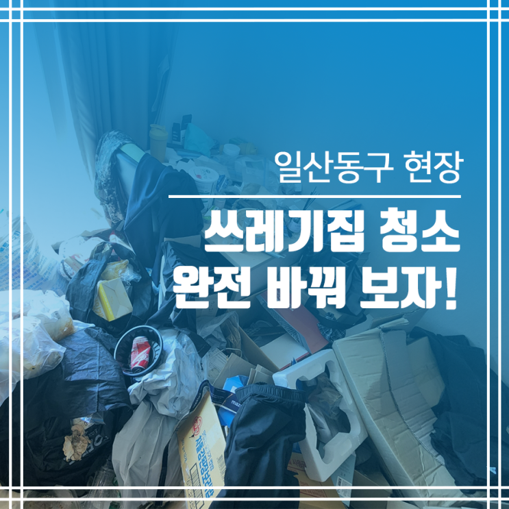  일산동구 쓰레기집 청소! 완전히 바꿔 볼게요~