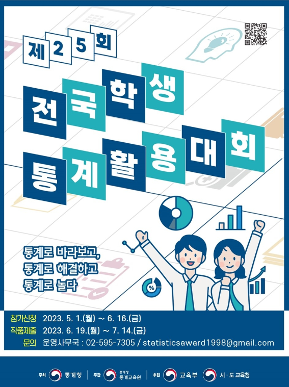  2023 제25회 전국학생통계활용대회, 통계청