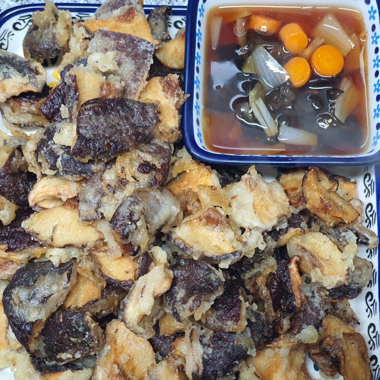 표고버섯탕수육(버섯탕수육 소스레시피)