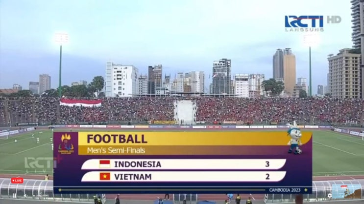  동남아시안게임(SEA Games) 베트남축구 준결승 1경기 인도네시아 vs 베트남