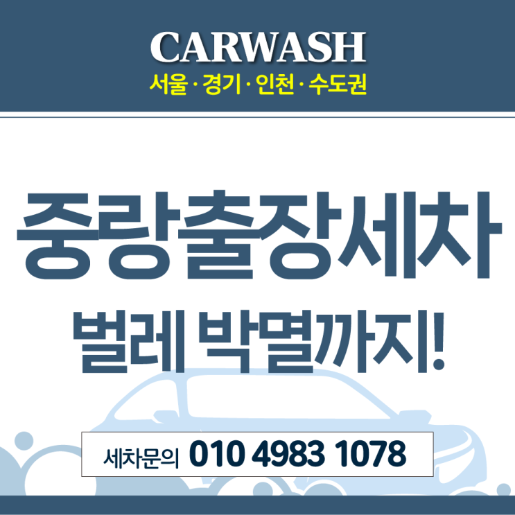  중랑구 세차 아반떼 벌레 박멸 카울클리닝 후기!