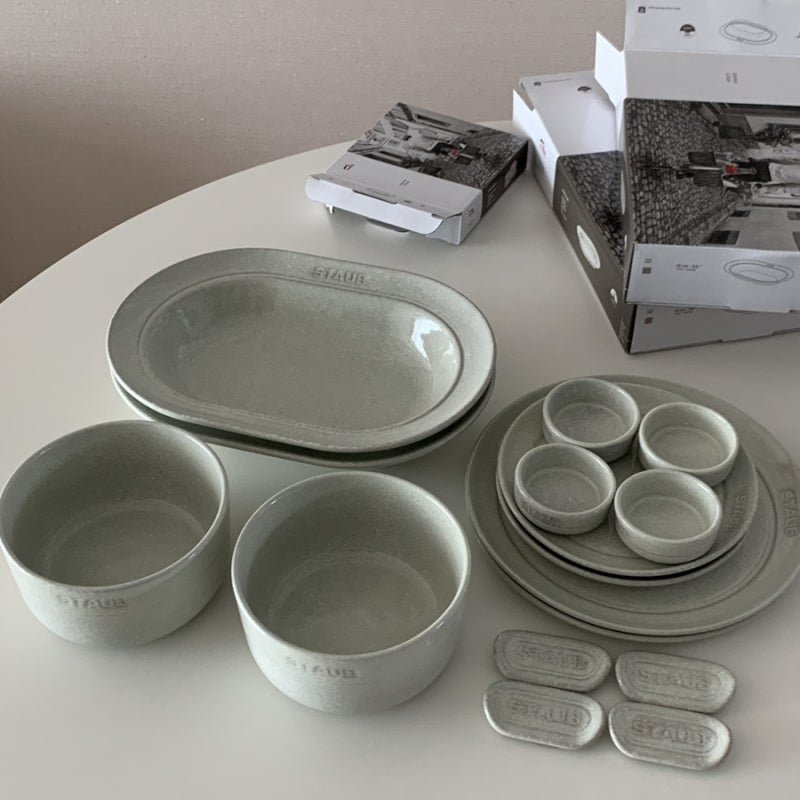 스타우브 staub 뉴 화이트 트러플 그릇 노르딕 네스트 직구후기